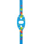 Γαλάζιο Οικολογικό χάρτινο καλαμάκι για μπαλόνι