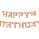 Γιρλάντα Happy Birthday Ροζ Χρυσό 160cm