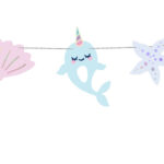 Γιρλάντα Φάλαινα Μονόκερος 1m