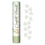 Κανονάκι με κομφετί Λευκές Καρδιές