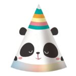 Καπέλα Panda με αυτάκια (6 τεμ)