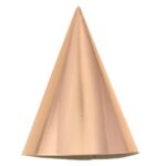 Καπελάκια χάρτινα ροζ- χρυσό (6 τεμ)