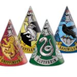 Καπελάκια πάρτυ οίκοι Hogwarts (6 τεμ)