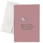 Κάρτα Αγάπης "When I look the Moon"