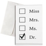 Κάρτα Αποφοίτησης για γιατρό "Dr"