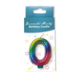 Κεράκι Rainbow Aριθμός 0