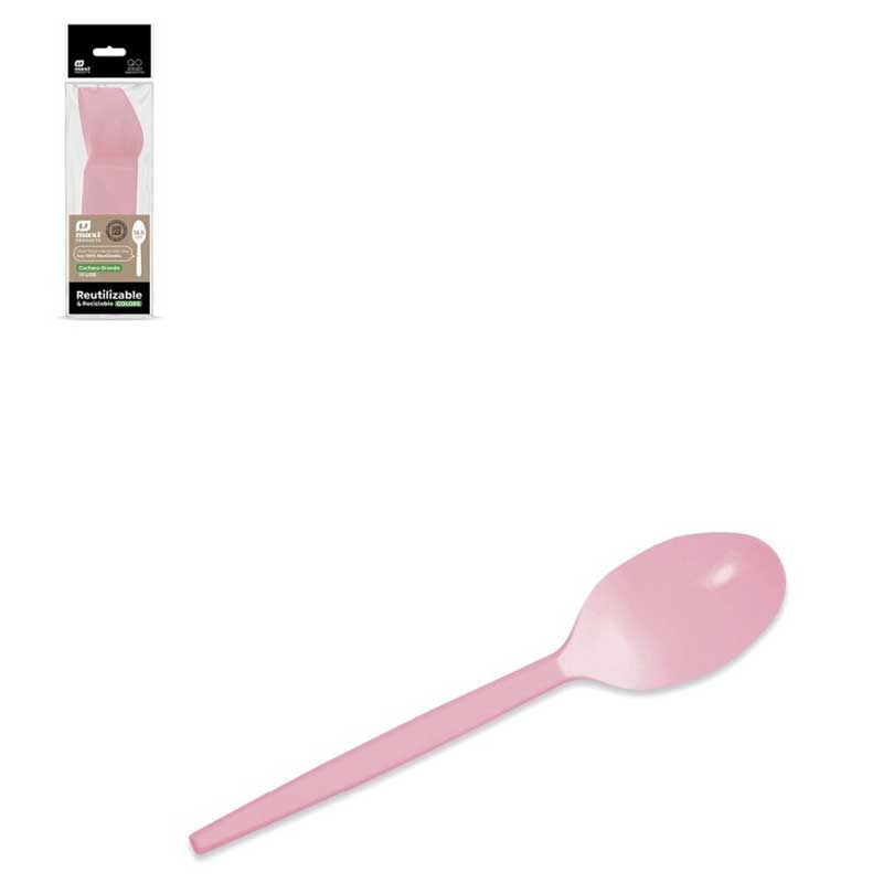 koitalakia-parti-baby-pink-_15-tem__1 Πλαστικά Κουτάλια Πάρτυ Baby Pink (15 τεμ) - Image 1