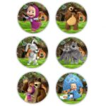 Κονκάρδες Μάσα και Αρκόυδος (6 τεμ)