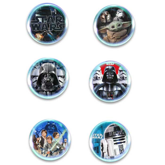 konkardes-star-wars Σετ κονκάρδες Star Wars (6 τεμ) - Image 1