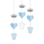 Κρεμαστά χάρτινα Διακοσμητικά "Little Boy" (3 τεμ)