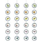 Κρεμαστά Διακοσμητικά Δεινόσαυροι (4 τεμ)