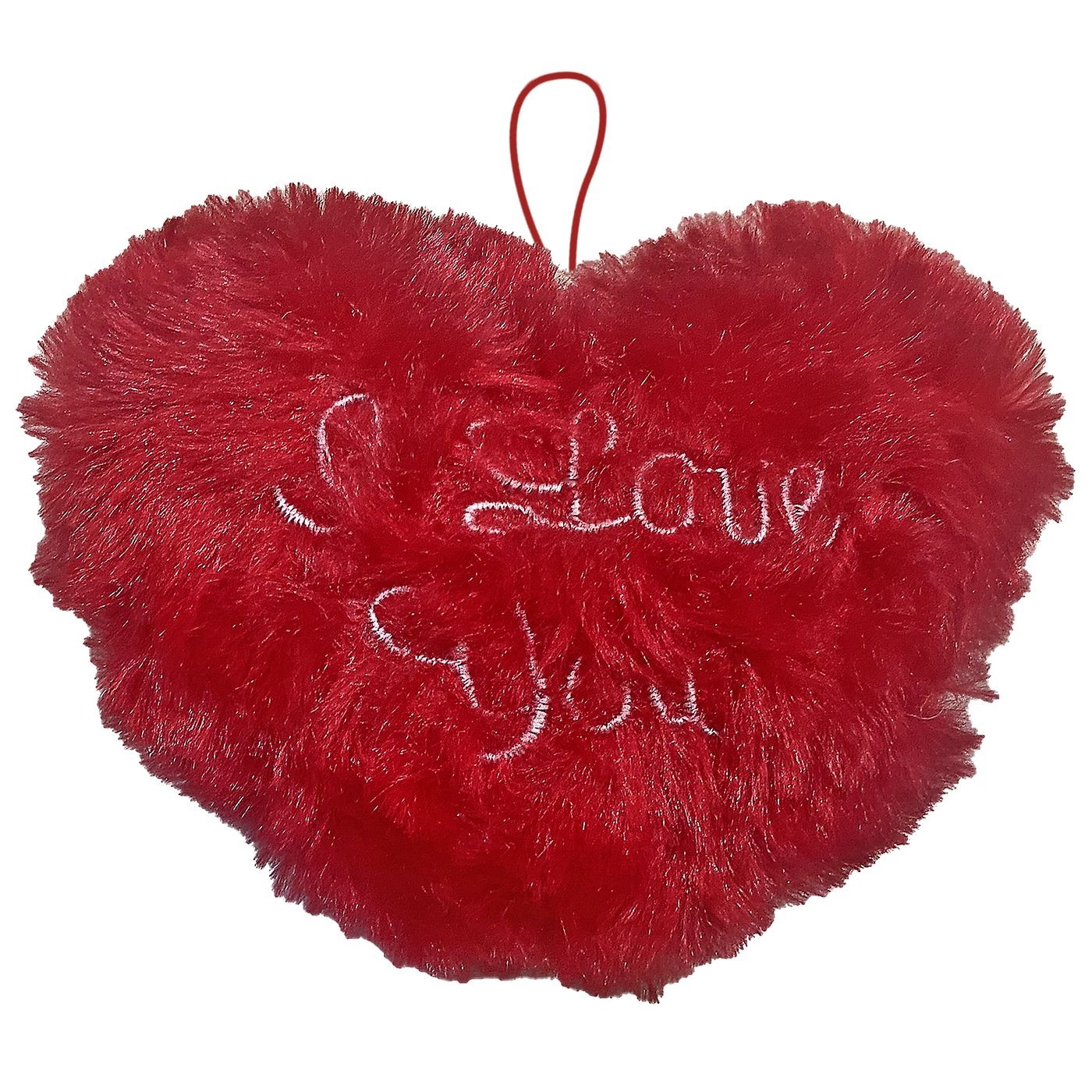 kremasti-kardia-i-love-you-_1 Κρεμαστή Χνουδωτή Καρδιά 9cm - Image 1
