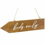 Ξύλινη διακοσμητική ταμπέλα "Kids Οnly"