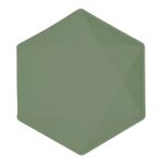 Λαδί Εξάγωνα Πιάτα - Vert Decor (6 τεμ)