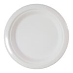Λευκά Χάρτινα Πιάτα από Ζαχαροκάλαμο (10 τεμ)