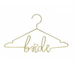 Μεταλλική χρυσή κρεμάστρα "Bride"
