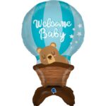 Μπαλόνι Αερόστατο & Αρκουδάκι Welcome Baby Boy - The Standups