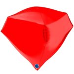 Μπαλόνι Διαμάντι κόκκινο 4D