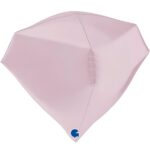 Μπαλόνι Διαμάντι Ροζ Παστέλ 4D