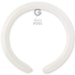 Μπαλόνι κατασκευής μακρόστενο 260Q Άσπρο (100 τεμ)