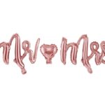 Σετ μπαλόνια "Mr & Mrs" rosegold 125cm