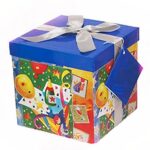 Μπλε Κουτί συσκευασίας με σαμπάνιες