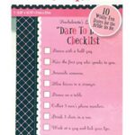 Παιχνίδι "Dare to do it Checklist" για Bachelor party