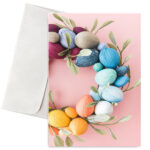 Πασχαλινή Κάρτα Ανοιξιάτικο Στεφάνι