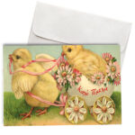 Πασχαλινή Κάρτα Vintage Κοτοπουλάκια