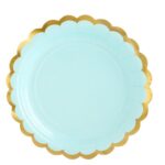 Πιάτα γλυκού Βεραμάν με χρυσό (6 τεμ)