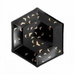 Πιάτα πάρτυ χρυσές Νυχτερίδες (6 τεμ)