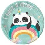 Πιάτα πάρτυ Dreamy Panda (6 τεμ)