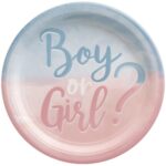 Πιάτα πάρτυ Gender Reveal (8 τεμ.)