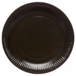 Πιάτα πάρτυ μαύρα Charcoal (8 τεμ)