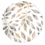 Πιάτα φαγητού χρυσά Κλαδιά (8 τεμ)