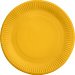 Πιάτα φαγητού κίτρινα Sunshine (8 τεμ)