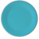 Πιάτα χάρτινα φαγητού Τιρκουάζ (8 τεμ)