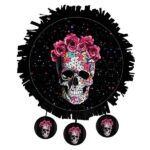 Πινιάτα Νεκροκεφαλή με λουλούδια