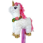 Πινιάτα μαγικός Μονόκερος με κορδέλες