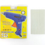 Πιστόλι θερμοκόλλησης με 10 ράβδους σιλικόνης