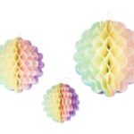 Πολύχρωμες Διακοσμητικές Κυψέλες Οροφής (3 τεμ)