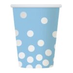 Ποτήρια πάρτυ Μπλε με πουά (6 τεμ)