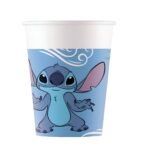 Ποτήρια πάρτυ Stitch & Angel (8 τεμ)