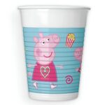Πλαστικά Ποτήρια Πέππα το Γουρουνάκι (8 τεμ)