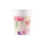 Ποτήρια Φλοράλ Watercolor (8 τεμ)