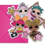 Προσκλήσεις πάρτυ με Φάκελο LOL Surprise (6 τεμ)