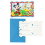 Προσκλήσεις πάρτυ Mickey Rock The House (6 τεμ)