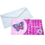 Προσκλητήρια 3D πεταλούδα (8 τεμ)