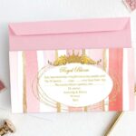 Προσκλητήριο Βάπτισης Royal Bloom με Φάκελο