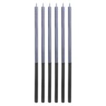 Ψηλά Κεράκια Γενεθλίων Platinum Blue (6 τεμ)